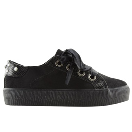 Sneakers da donna nere BS096 BAS-1 Nero