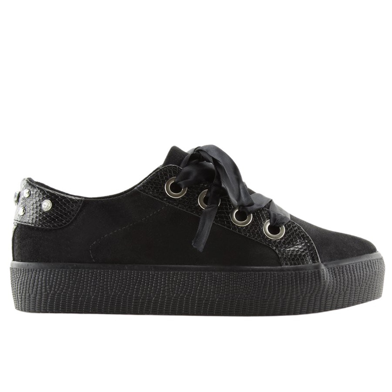 Sneakers da donna nere BS096 BAS-1 Nero