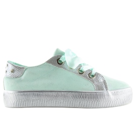 Sneakers da donna BS096 BAS-1 Verde menta