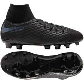 Scarpe da calcio Nike Hypervenom Phantom 3 Academy Df Fg Jr AH7287-001 nero nero