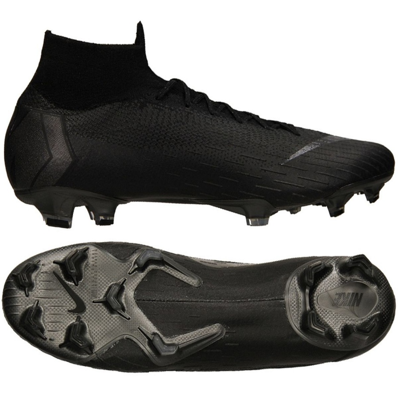 Nike Mercurial Superfly 6 Elite Fg M AH7365-001 scarpe da calcio nero nero