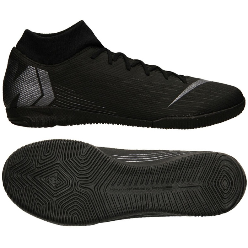 Scarpe indoor Nike Merurial Superflyx 6 Academy Ic M AH7369-001 nero nero