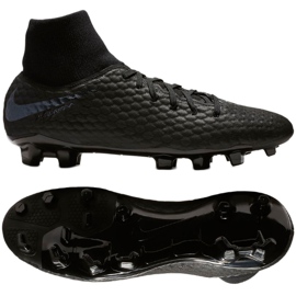 Scarpe da calcio Nike Hypervenom 3 Academy Df Fg M AQ9217-001 nero nero