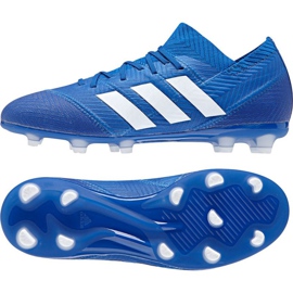 Scarpe da calcio Adidas Nemeziz 18.1 FG Jr DB2348 blu