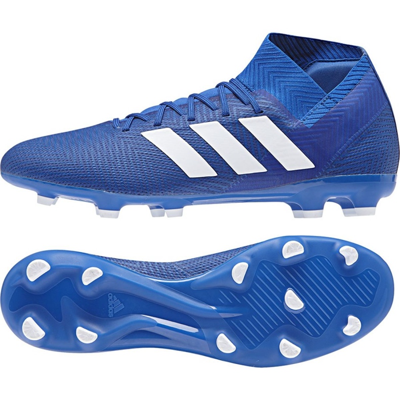 Scarpe da calcio Adidas Nemeziz 18.3 Fg M DB2109 multicolore blu