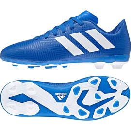 Scarpe da calcio Adidas Nemeziz 18.4 FxG Jr DB2357 multicolore blu