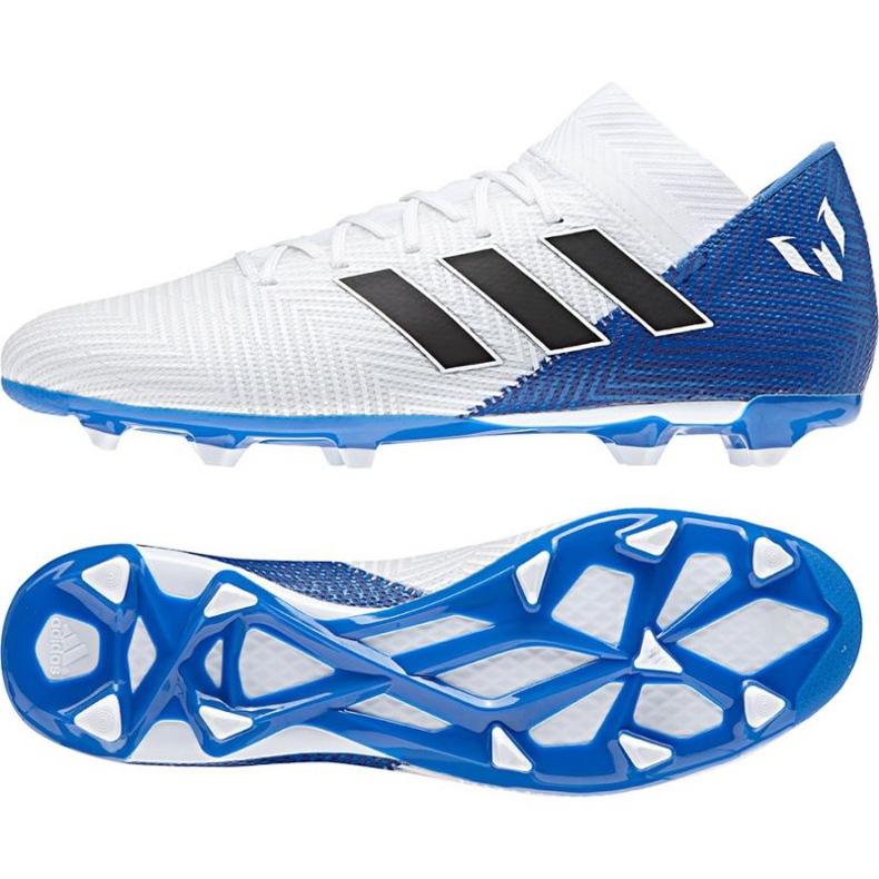 Scarpe da calcio Adidas Nemeziz 18.3 FG M DB2111 bianca