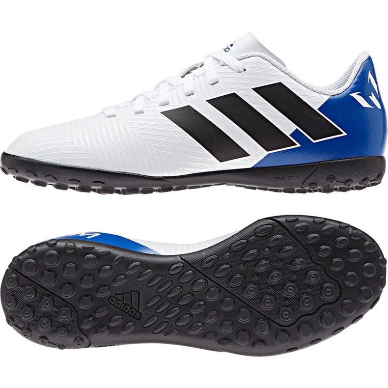Scarpe da calcio Adidas Nemeziz Messi Tango In Jr DB2401 bianca bianca