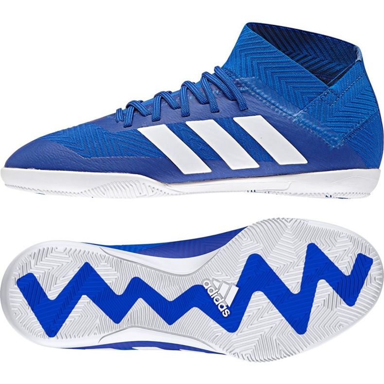 Scarpe da calcio Adidas Nemeziz Tango 18.3 IN Jr DB2374 blu blu
