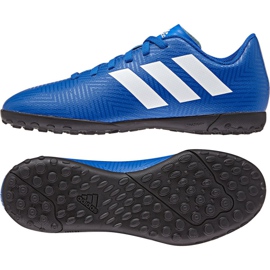 Scarpe da calcio Adidas Nemeziz Tango 18.4 Tf Jr DB2381 multicolore blu