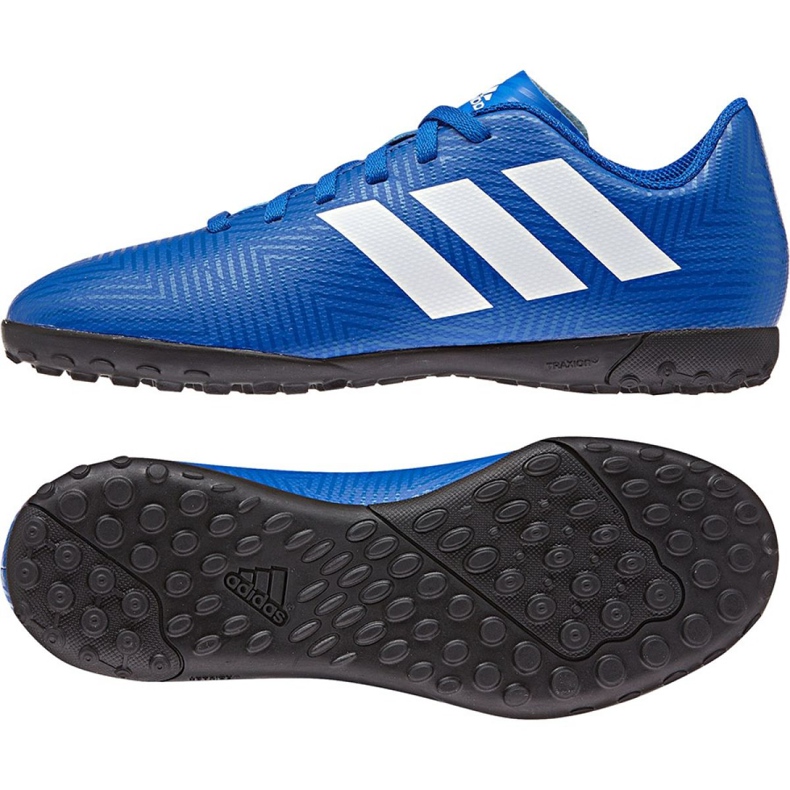 Scarpe da calcio Adidas Nemeziz Tango 18.4 Tf Jr DB2381 multicolore blu
