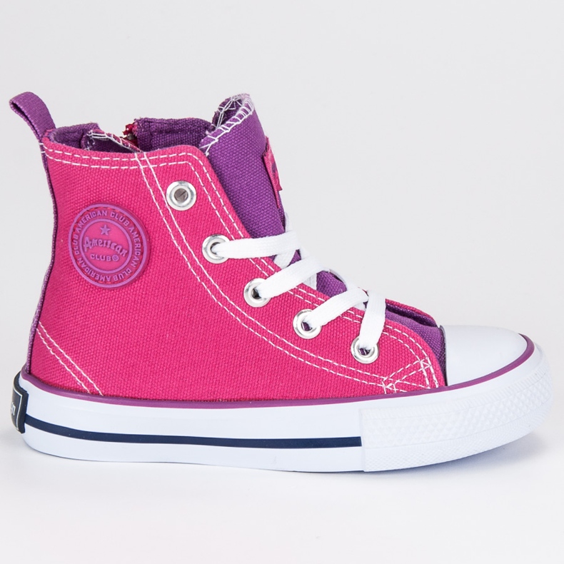 American Club Sneakers alla caviglia americana rosa
