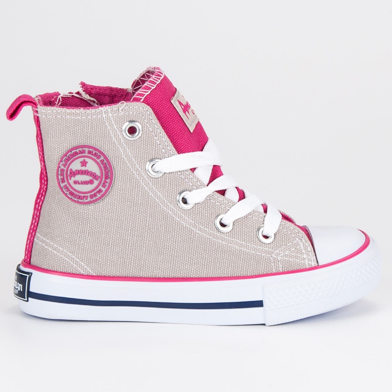 American Club Sneakers alla caviglia americana grigio