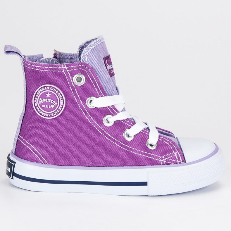 American Club Sneakers alla caviglia americana viola