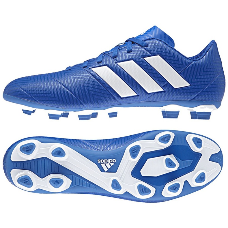 Scarpe da calcio Adidas Nemeziz 18.4 FxG M DB2115 multicolore blu