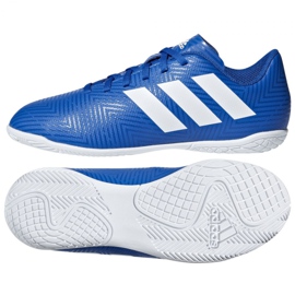 Scarpe da calcio Adidas Nemeziz Tango 18.4 In Jr DB2384 blu blu
