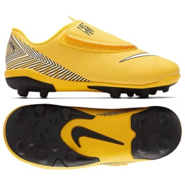 Nike Mercurial Vapor 12 (V) Ps Neymar FG / MG Jr AO2897-710 scarpe da calcio giallo giallo