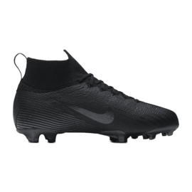 Nike Mercurial Superfly 6 Elite Fg Jr AH7340-001 scarpe da calcio nero nero