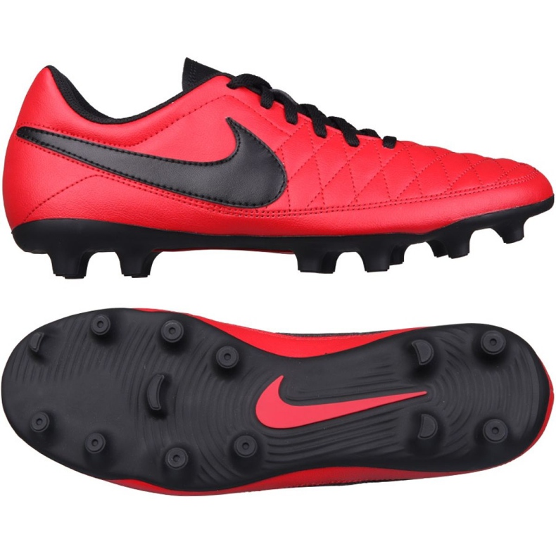 Scarpe da calcio Nike Majestry Fg M AQ7902-600 rosso rosso