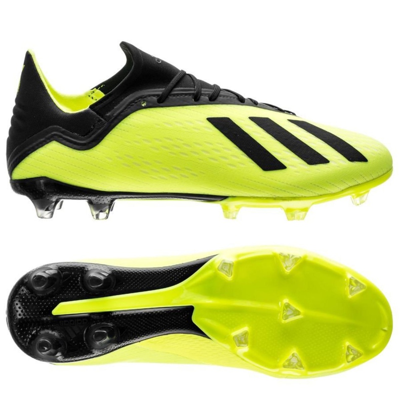 Scarpe da calcio Adidas X 18.2 Fg M DB2180 giallo giallo
