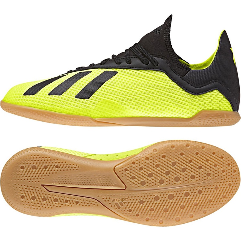 Scarpe indoor adidas X Tango 18.3 In Jr DB2426 giallo giallo