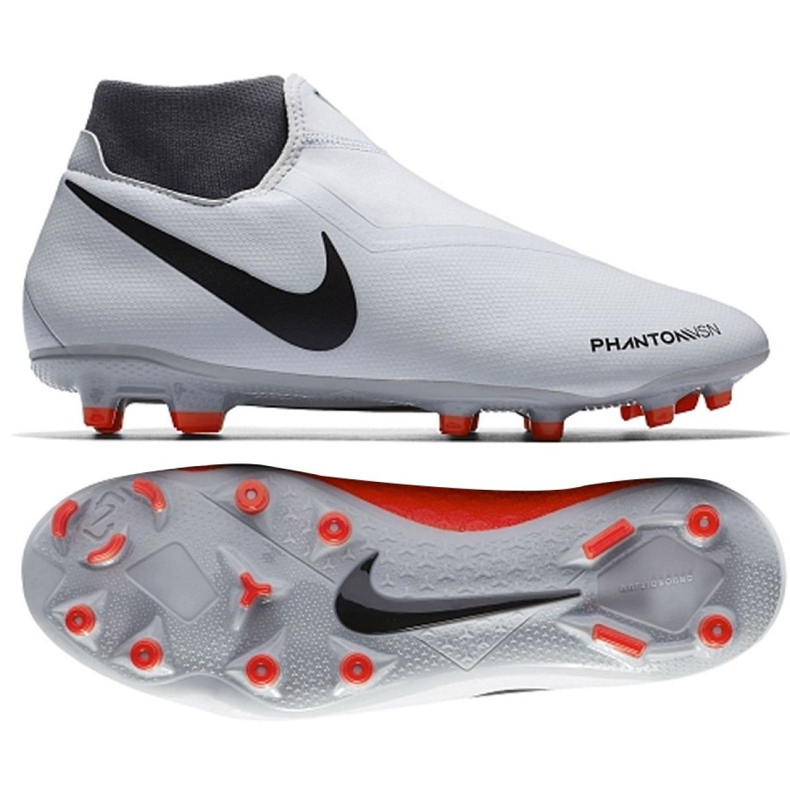 Scarpe da calcio Nike Phantom Vsn Academy Df Fg M AO3258-060 grigio multicolore