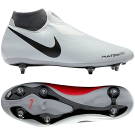 Scarpe da calcio Nike Phantom Vsn Academy Df Sg AO3260-060 bianco grigio
