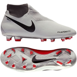 Scarpe da calcio Nike Phantom Vsn Pro Df Fg AO3266-060 bianco grigio