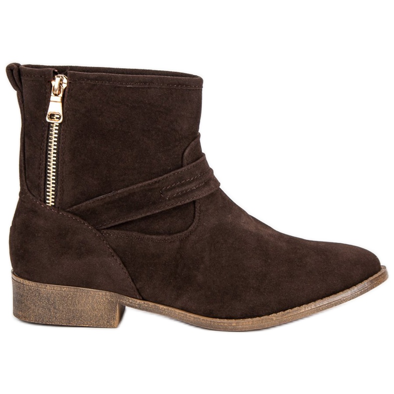 L&H Stivali in camoscio marrone