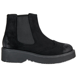 Corina Comodi stivali in camoscio nero