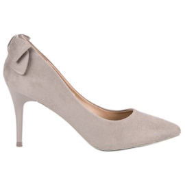 Vinceza Tacchi alti VICEZA in camoscio alla moda grigio