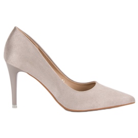Vinceza Scarpe col tacco in pelle scamosciata grigie grigio