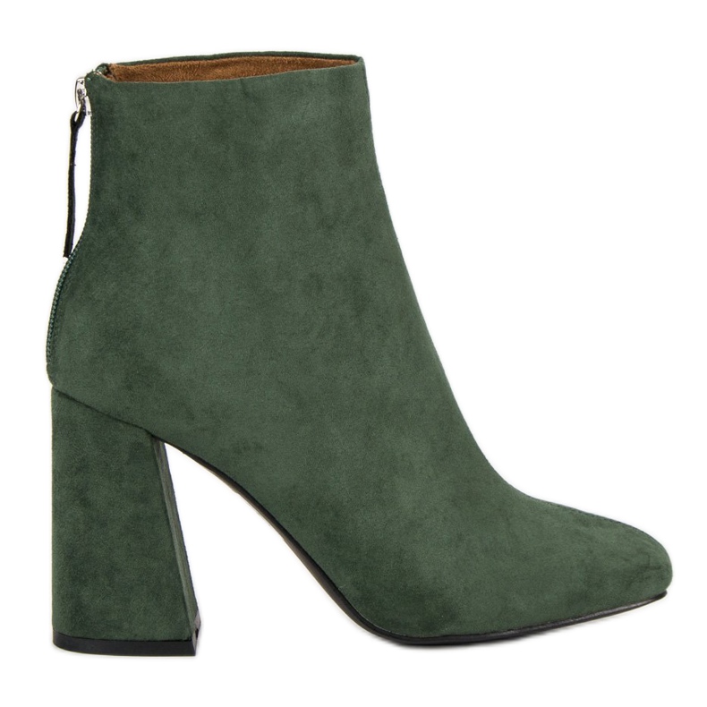 Corina Stivali eleganti in pelle scamosciata verde