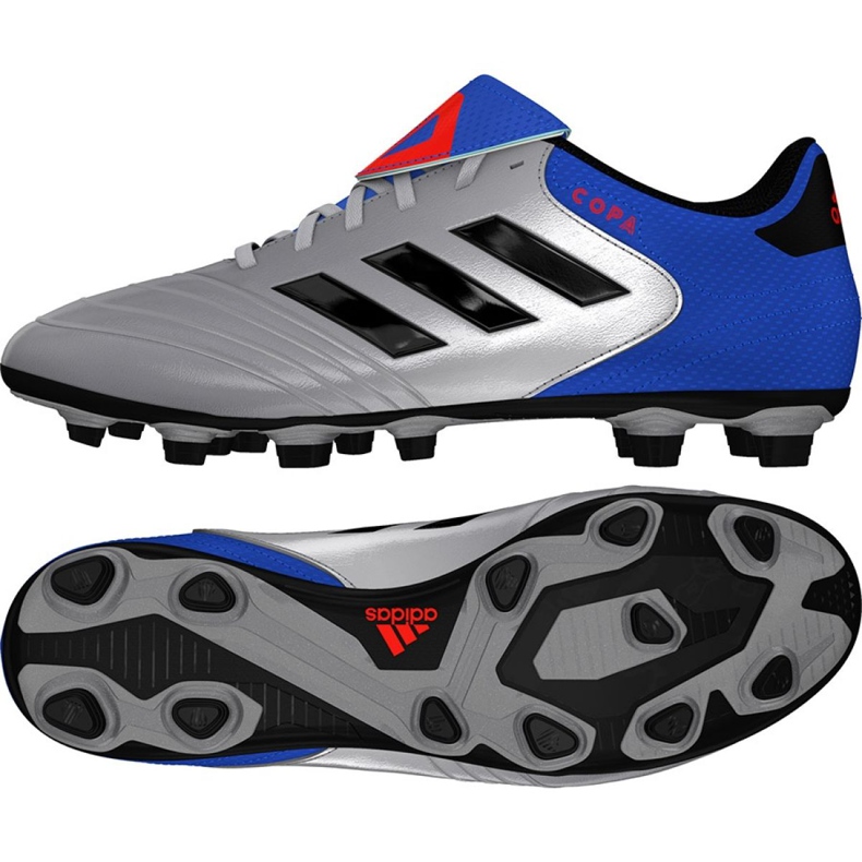 Scarpe da calcio Adidas Copa 18.4 FxG M DB2458 grigio d'argento