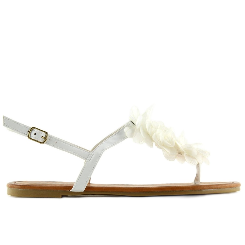Sandali bianchi con fiori CK36P White bianca