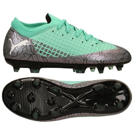 Scarpe da calcio Puma Future 2.4 Fg Ag Jr 104844 01 grigio verde