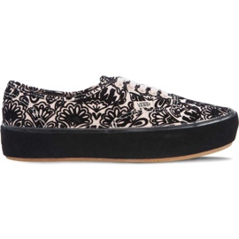 Vans Autentica piattaforma in pelle scamosciata rosa multicolore