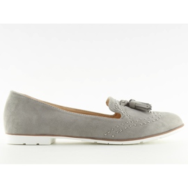 Mocassini grigi da donna 22-05 Grigio