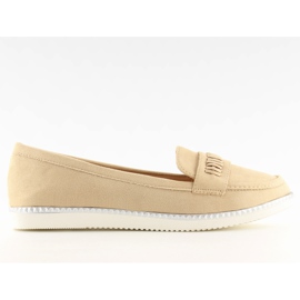 Mocassini da donna beige 22-07 Beige