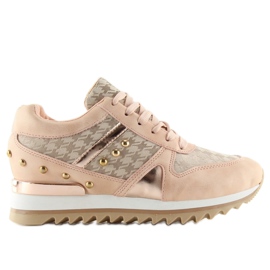 Scarpe sportive da donna rosa G-119 Champagne