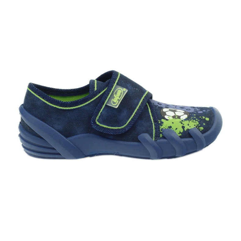 Ciabatte in velcro calciatore Befado 273x237 verde blu navy