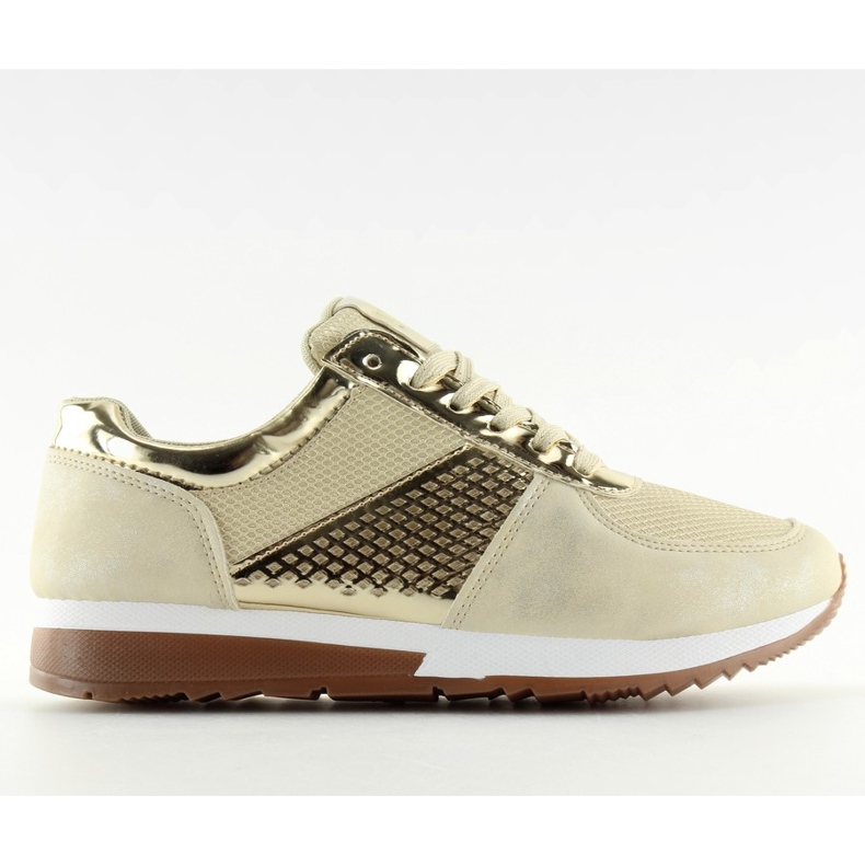 Scarpe sportive da donna dorate N007 Gold d'oro