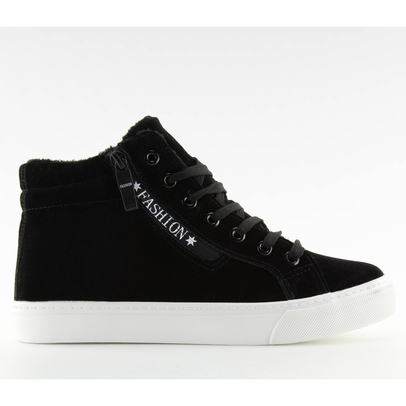 Sneaker nere calde alla caviglia W-3072 Black nero
