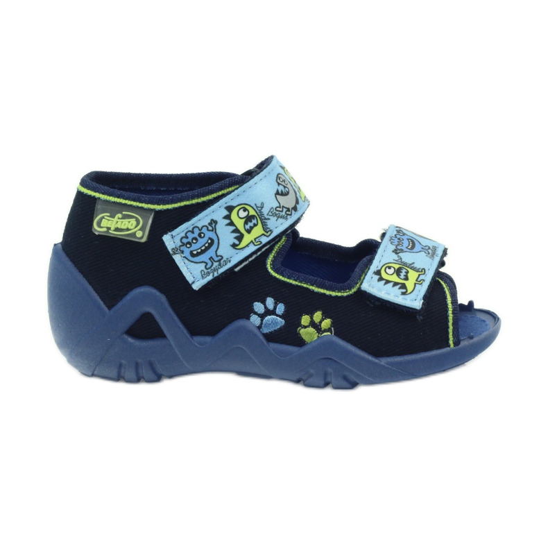 Befado scarpe per bambini sandali pantofole 250P076 blu verde blu navy