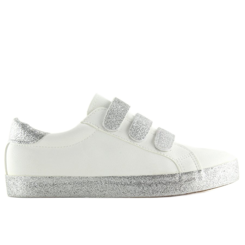 Sneakers allacciate con velcro bianco XL10P White bianca grigio