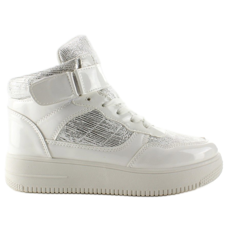 Sneaker bianche AN9168 stile Force bianca grigio