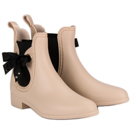 Vices Stivali di gomma beige, morse