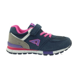 American Club Scarpe sportive americane ADI per bambini 15110 rosa blu navy