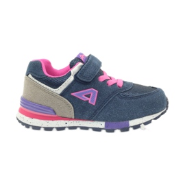 American Club Scarpe sportive per bambini ADI americane 15110 BM45976 rosa blu navy
