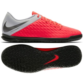 Scarpe indoor Nike Hypervenom PhantomX 3 Club Ic Jr AJ3789-600 multicolore rosso